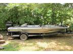 1988 Astroglas Bass Boat with trailer and motor -