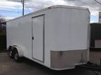 7x16 enclosed cargo trailer V-nose
