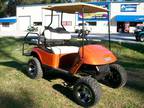 Burnt Orange Golf-Cart w/ Guarantee -
