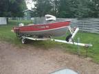 16 ft Lund with 25hp Evinrude -