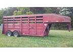 $2,850 Adam 16 Gooseneck Horse-Cattle-Stock Trailer