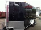 BRAND NEW 2013 BLACK 7 x 14 +V-nose Enclosed Cargo Trailer