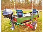 13' Old Town Discovery Sport Canoe w/Trailer & Motor - Heber Springs