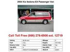 $6,900 2004 Kia Sedona EX Red Passenger Van