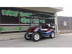 2012 EZGO 4 Passenger Golf Cart with Red, White and Blue Custom Body