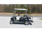 1996 Black Club Car DS Gas W/ Lights and Back Seat -