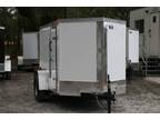 Awesome! "NEW" White 5x8 Enclosed Trailer ON SITE ! - NO WAIT !
