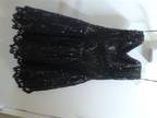 Black lace cocktail dress