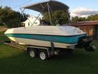 1997 Bayliner Rendezvous Deck Boat with 2003 Collins Trailer