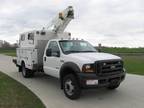 $54,900 Versalift TEL29NE / 2006 Ford F450 Cable Splicing Bucket Truck - Stock #
