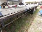 Extendable stretch flatbed semi trailer
