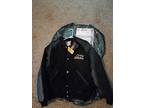Leather and suede Arlen Ness motorcycle jacket