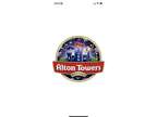 Alton towers tickets X 2 Monday 19th September 2022