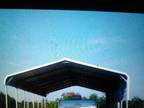 open carport great for boats or campers 12ft high 22ft wide 32 ft long tan with