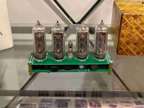 Nixie clock 4 vintage tube IN-14 RGB + power adapter and