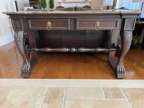 Marble & Wood Console Table