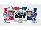 Buffalo Bills Tickets and free parking pass vs Indianapolis