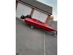 Shakespeare 14ft speed boat with trailer and outboard