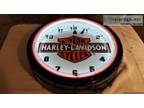 Harley Davidson Neon Clock quot Large Dealer type