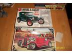 2 Vintage Model Car Boxes ONLY, extra parts/trees 27 T Laurel & Hardy
