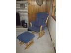 Gliding chair and ottoman -