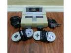 Super Nintendo System All Connections, 2 Controllers, and Super Mario -
