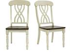 Home Decorators Collection 18 in. H White and Cherry Side Chairs (Set of 2)