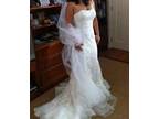 Beautiful Galina Designer Wedding Dress and extras - $950 (Bossier City)