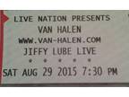 2 Van Halen tickets tix Aug 29 Jiffy Lube Live