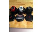 Casio G-Shock 3 Watches Black,Red,White !!Nice for Your Collection!!