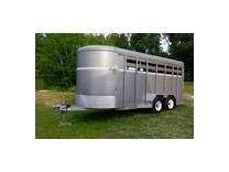2008 3 horse slant corn pro horse trailer