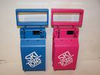 Vintage SKI TOTE HIS AND HERS BLUE & PINK Snow Skiing - Opportunity