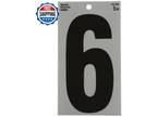 5 In. Mylar Reflective Self-Adhesive Number 6