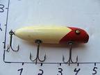 vintage fishing lure : red and white