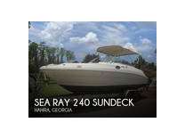 2001 sea ray sundeck 240 boat for sale