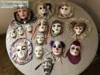 Mardi Gras ceramic faces - Opp