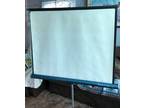 Vintage Radiant Leader Movie Projector Screen with Tripod - Opportunity