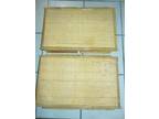 Set of Vintage MCM Boho Rattan Bamboo Breakfast Bed Folding - Opportunity