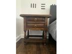 Pair of 2 Drawers Wooden Nightstand Bedroom Furniture - Opportunity