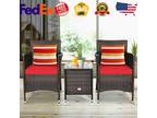 3 Pieces Outdoor Patio Furniture Sets Sectional Sofa Rattan - Opportunity
