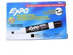 Sanford Dry Erase Markers Expo Black Low Odor Chisel Tip