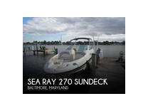 2003 sea ray 270 sundeck boat for sale