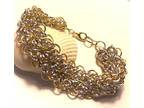 Silver & Gold Celtic Chainmaille Bracelet