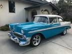 1956 Chevrolet Bel Air 150 210 India Ivory over Twilight Turquoise