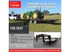 Trailers for rent in Central Tx. Tandem Dual Axle Gooseneck Trailer (28'+5)