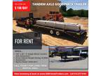 Tandem Axle Gooseneck Trailer (20'+5') Trailers for rent