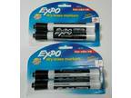 (4) Expo Dry Erase Markers Chisel Tip, Low Odor Ink Black 2