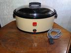 Vintage Nesco Roaster Oven Rare Nice Color Combo Beige w/ - Opportunity