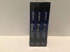 Sony Premium VHS Tapes Blank Recordable 3 Pack 6hrs T-120