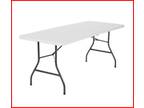 6 Ft Folding Table Centerfold Portable Outdoor Picnic Indoor - Opportunity